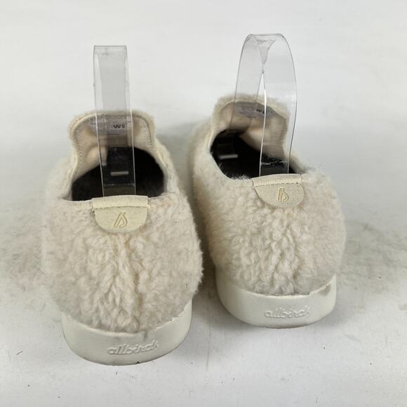 Allbirds Shoes Women's 9 White Merino Cozy Casual Wool Lounger Fluffs Slip-On - Picture 7 of 10